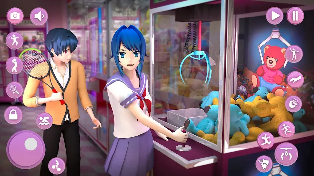 Anime School Girl Simulator 3D — скриншот 4
