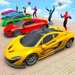 Взломанная Mega Ramp Car Games Car Stunts на Андроид — Много денег