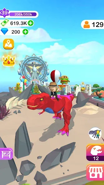 Dino Tycoon - 3D Building Game — скриншот 4 Dino Tycoon - 3D Building Game — скриншот 4