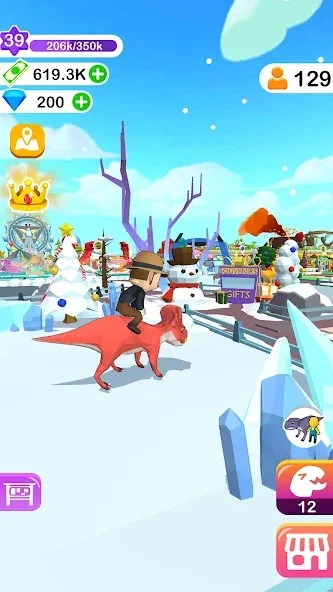 Dino Tycoon - 3D Building Game — скриншот 5