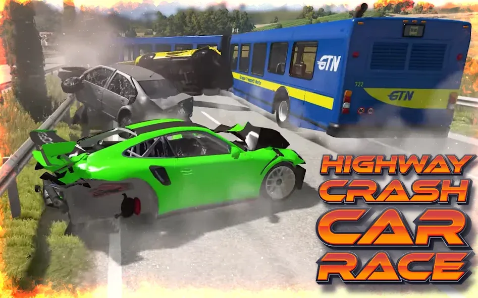 Highway Crash Car Race — скриншот 3