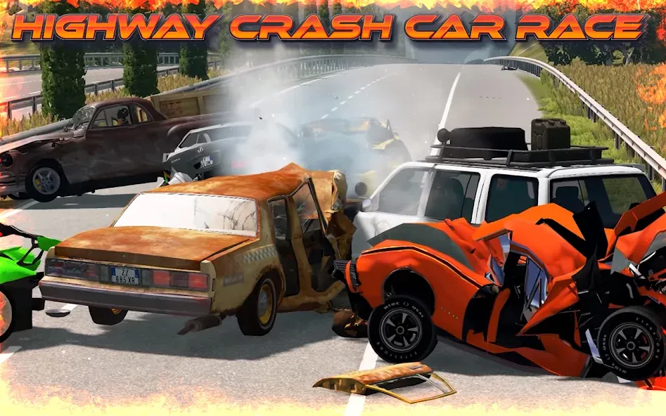 Highway Crash Car Race — скриншот 4