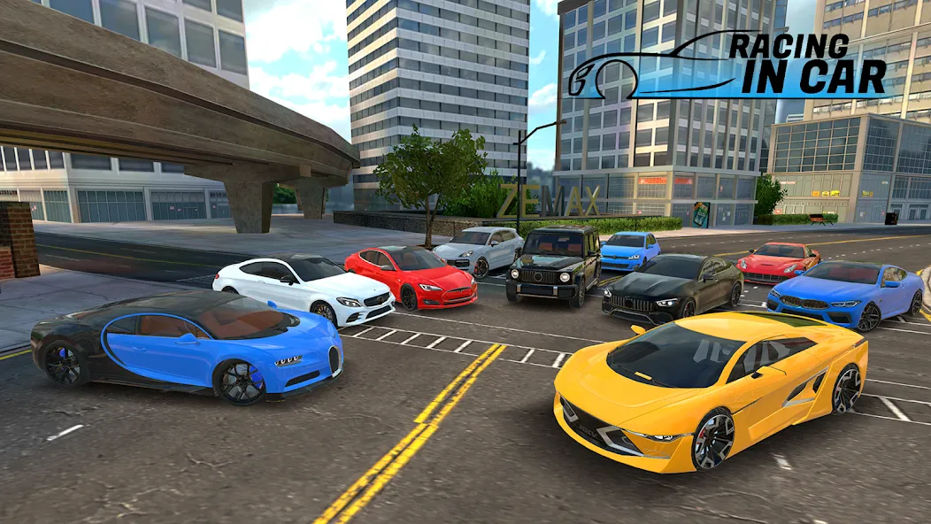 Racing in Car 2021 — скриншот 1
