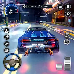 Скачать взломанную Driving Real Race City 3D — Много денег и всё открыто