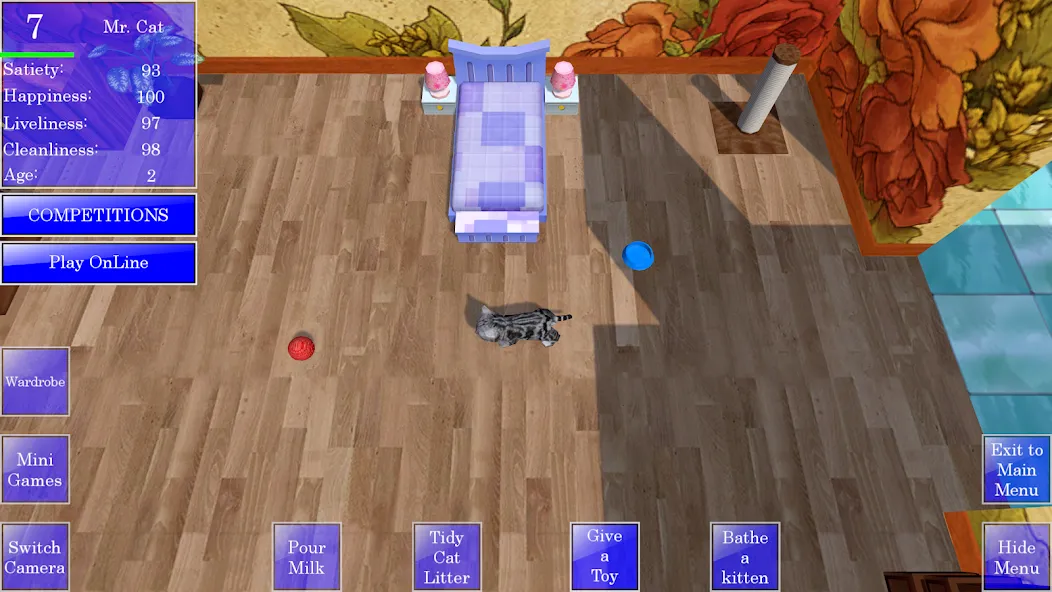 Cute Pocket Cat 3D — скриншот 1 Cute Pocket Cat 3D — скриншот 1