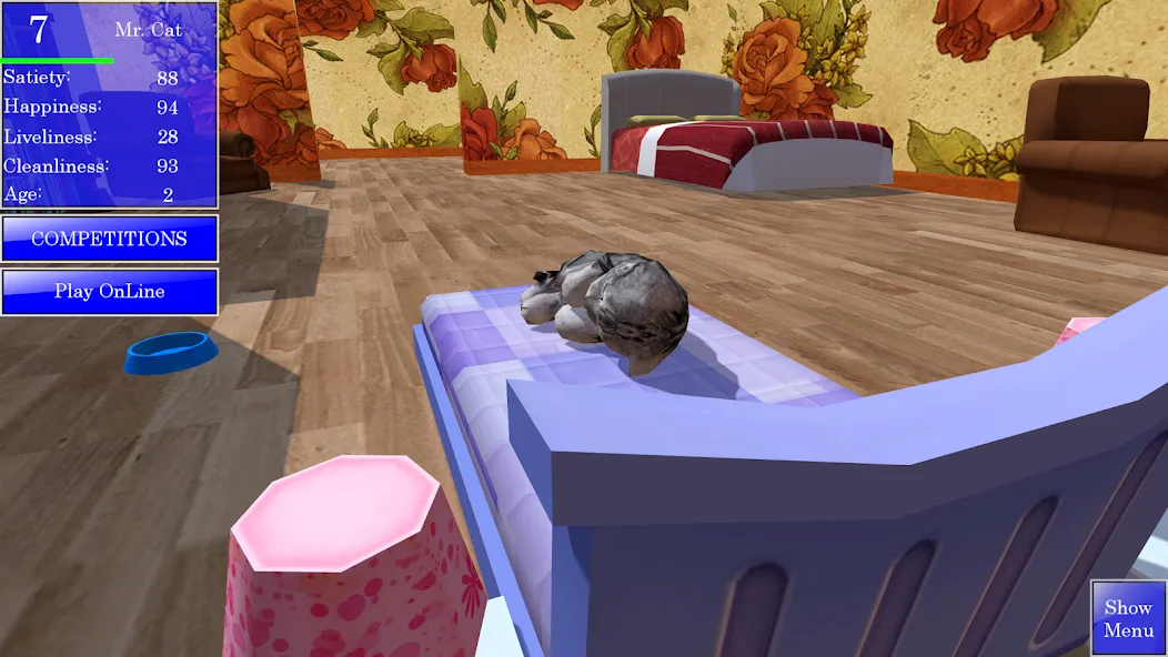 Cute Pocket Cat 3D — скриншот 3 Cute Pocket Cat 3D — скриншот 3