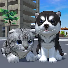 Скачать Cute Pocket Cat And Puppy 3D MOD — Много денег