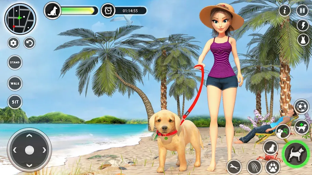 Dog Simulator Pet Dog Games 3D — скриншот 1