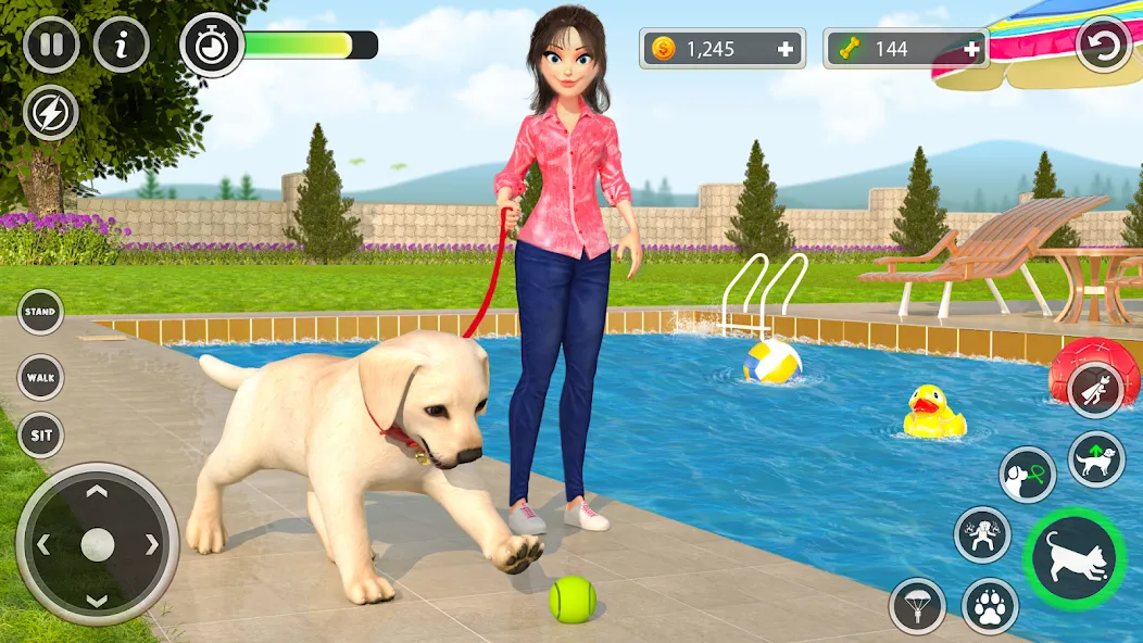 Dog Simulator Pet Dog Games 3D — скриншот 2