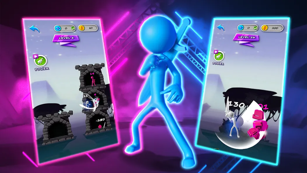 Stickman Tower Defense — скриншот 1