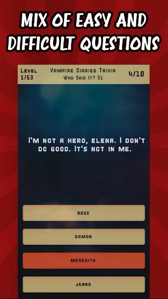 Vampire Diaries Quiz Trivia — скриншот 4