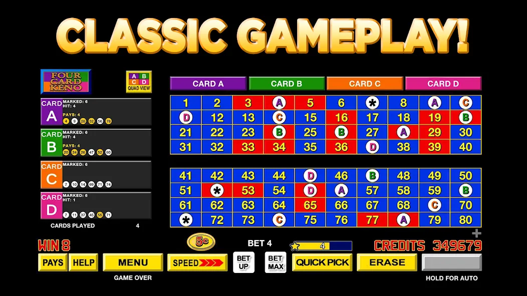 Keno Star - Multi Card Games — скриншот 3
