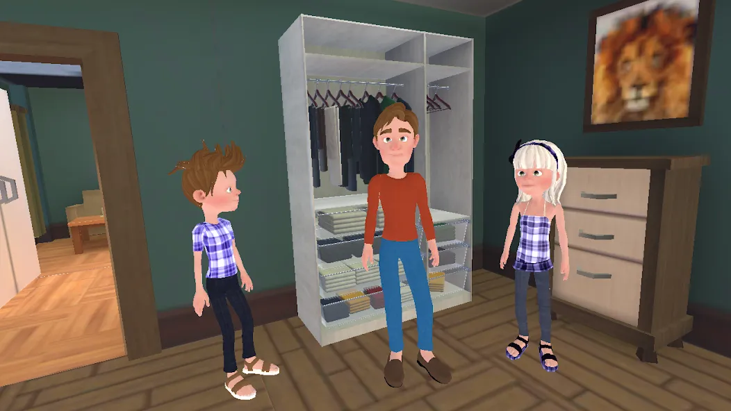 Super Dad Virtual : Happy Game — скриншот 1