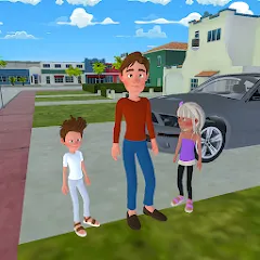 Скачать Super Dad Virtual : Happy Game — Много денег