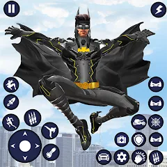 Скачать Flying Bat Robot Car Transform MOD на Андроид — Много денег