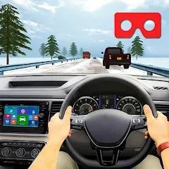 VR Traffic Racing In Car Drive на телефон — Много денег