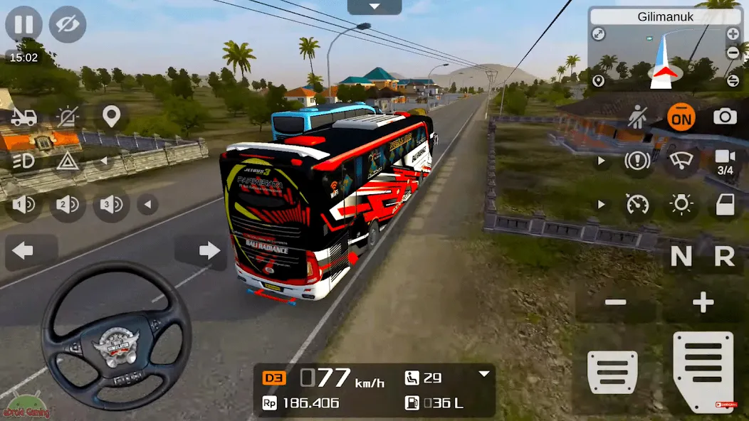 Coach Tourist Bus City Driving — скриншот 1