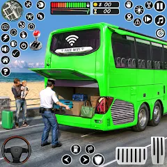 Coach Tourist Bus City Driving — Модификация Много денег