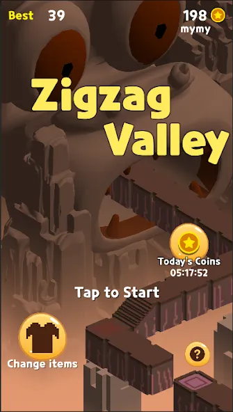 Zigzag Valley,Endless game — скриншот 1