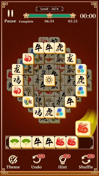 Mahjong Solitaire: 3 Tiles — скриншот 4 Mahjong Solitaire: 3 Tiles — скриншот 4