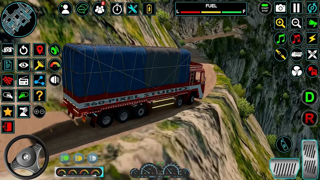 Indian Truck Offroad Cargo Sim — скриншот 5