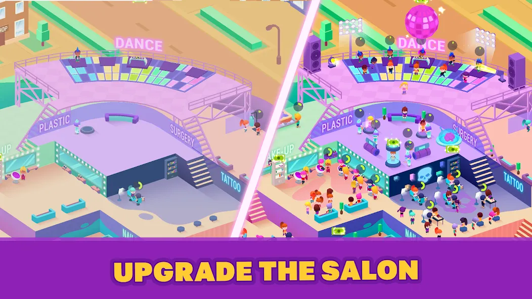 Idle Beauty Salon Tycoon — скриншот 4 Idle Beauty Salon Tycoon — скриншот 4