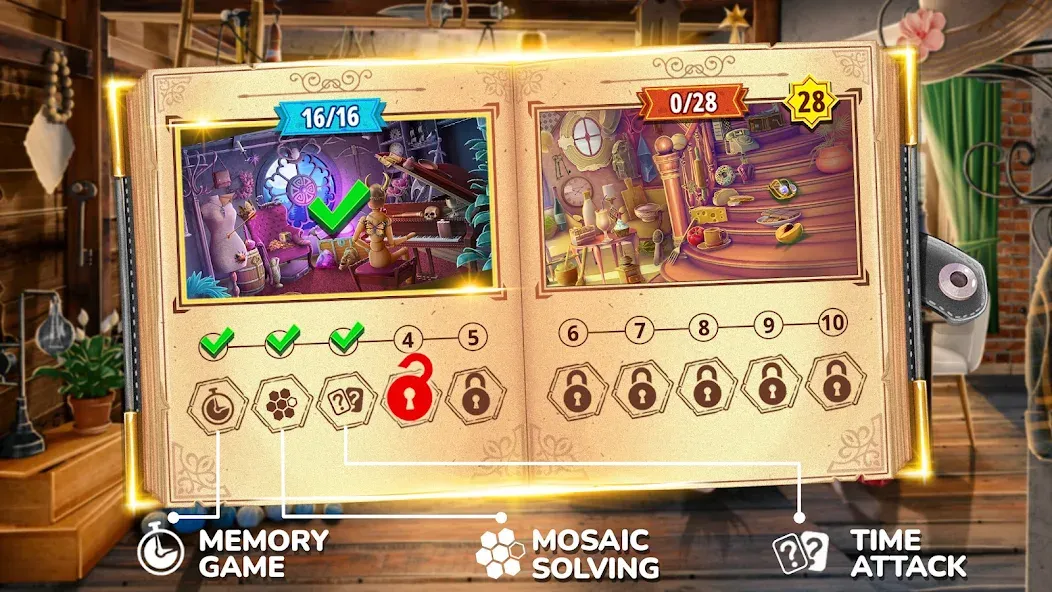 Books of Wonder Hidden Objects — скриншот 2
