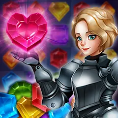 Взломанная Jewels of Kingdom Knights — Много денег