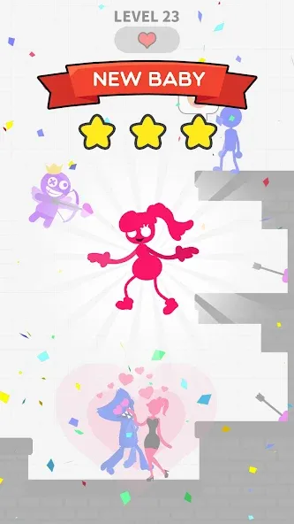 Love Archer rainbow monster — скриншот 2
