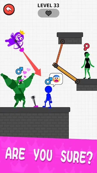 Love Archer rainbow monster — скриншот 5