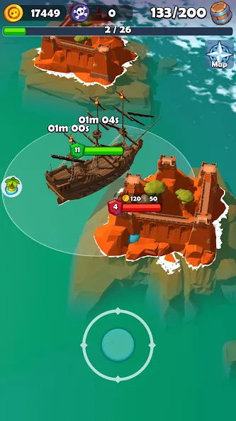 Pirate Raid - Caribbean Battle — скриншот 4
