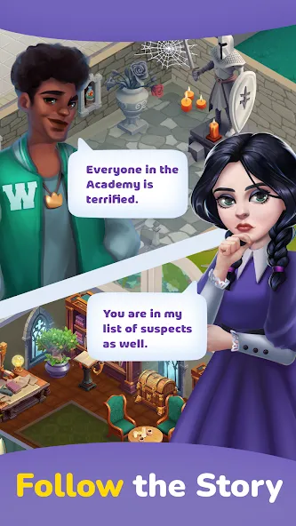 Weekday Merge: Mansion Mystery — скриншот 1