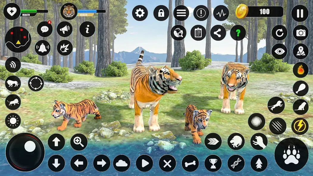 Tiger Simulator Animal Games — скриншот 2
