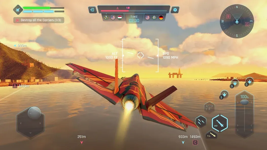 Sky Warriors: Airplane Games — скриншот 2