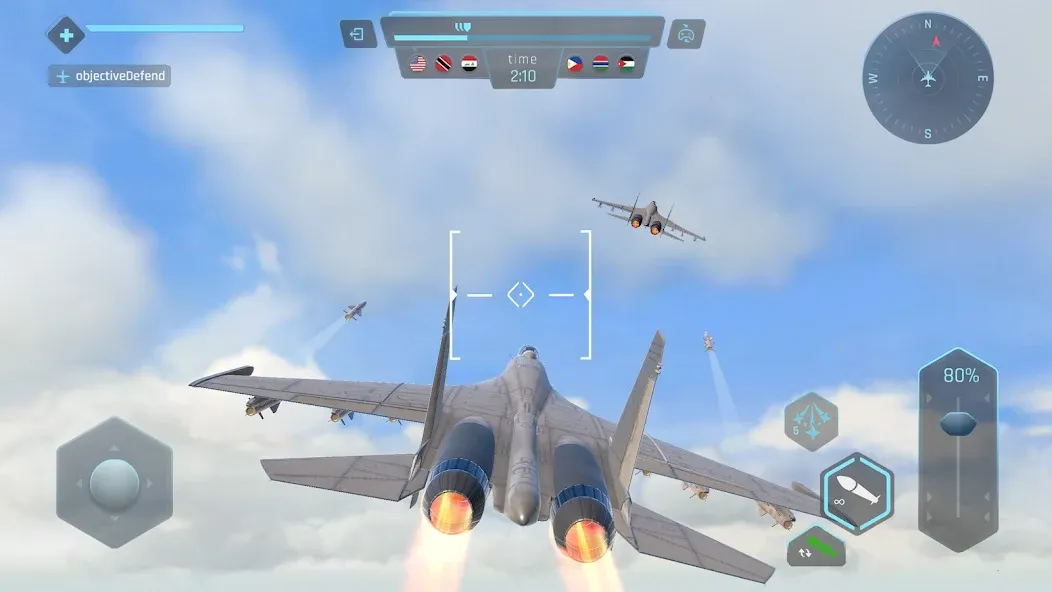 Sky Warriors: Airplane Games — скриншот 3