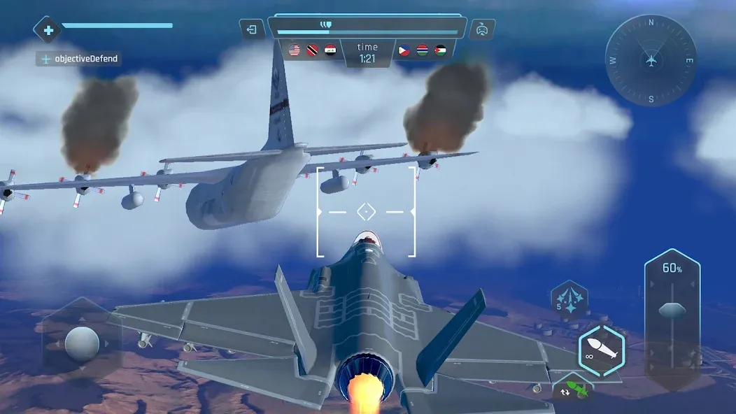 Sky Warriors: Airplane Games — скриншот 4