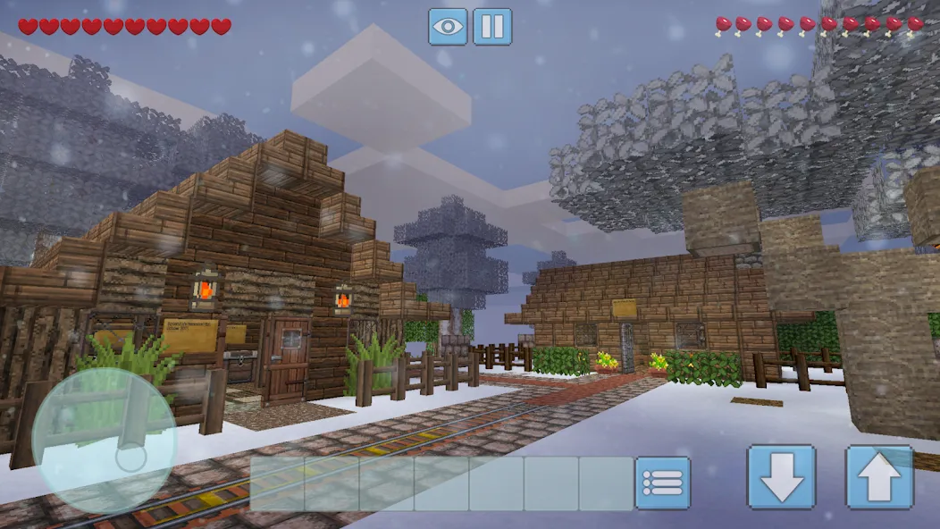 Winter Craft - Block Craft — скриншот 1