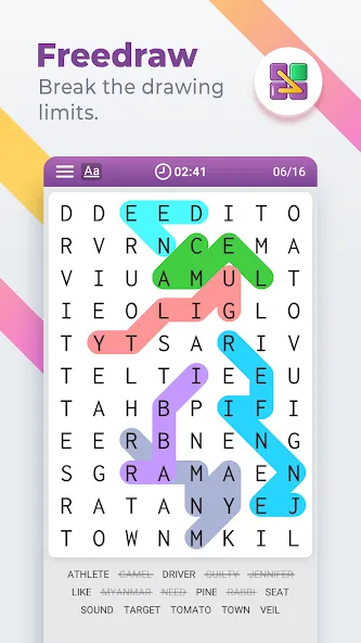 Word Search Colorful — скриншот 5
