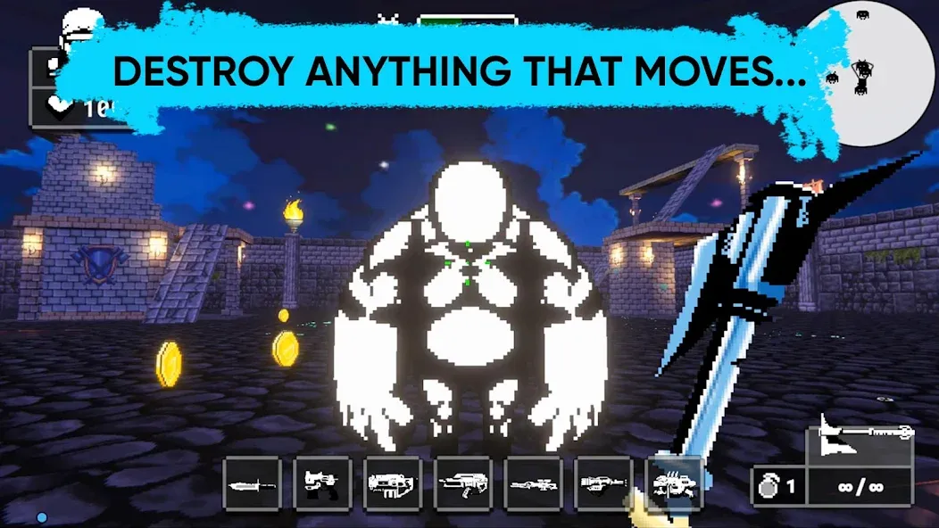 Doomsday pixel shooter 3d — скриншот 1