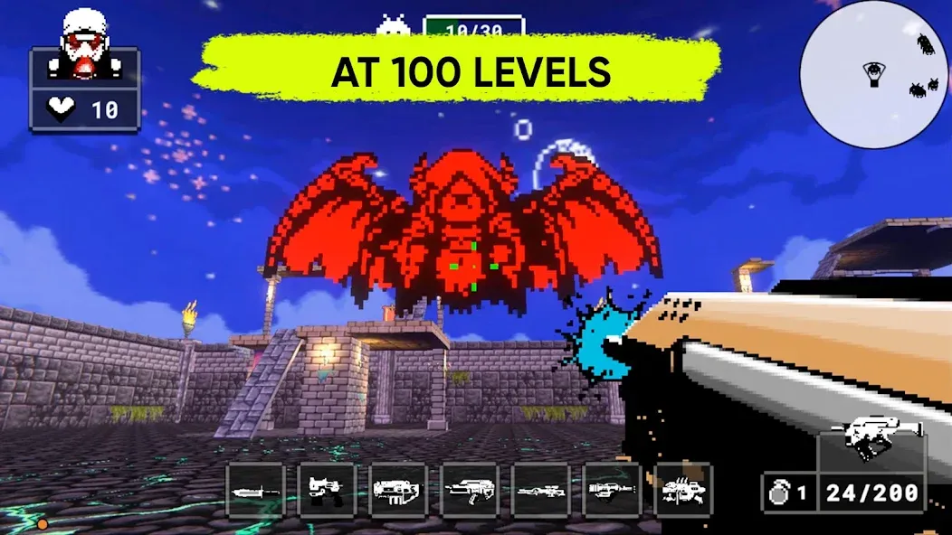 Doomsday pixel shooter 3d — скриншот 3