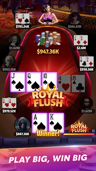 Mega Hit Poker: Texas Holdem — скриншот 2 Mega Hit Poker: Texas Holdem — скриншот 2