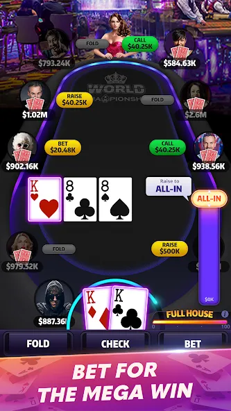 Mega Hit Poker: Texas Holdem — скриншот 3 Mega Hit Poker: Texas Holdem — скриншот 3