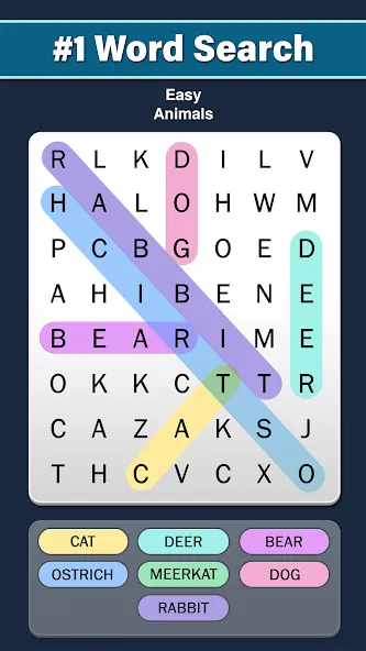 Word Search: Word Find — скриншот 1