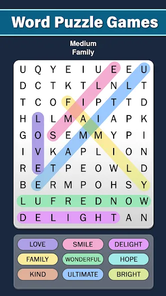 Word Search: Word Find — скриншот 2