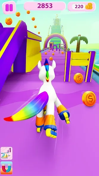 Unicorn Kingdom: Running Games — скриншот 1
