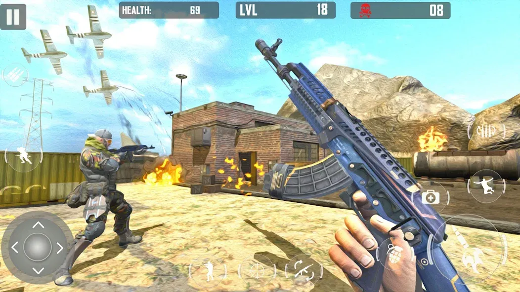 fps cover firing Offline Game — скриншот 5