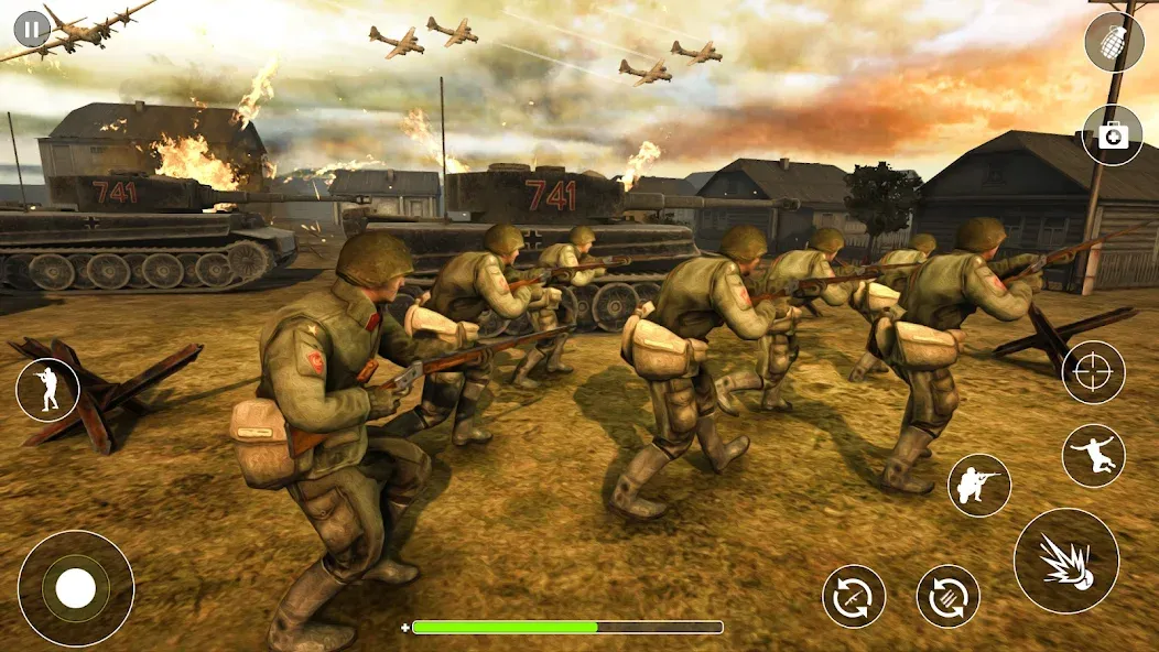 WW2 Survival Shooter :Gun fire — скриншот 2