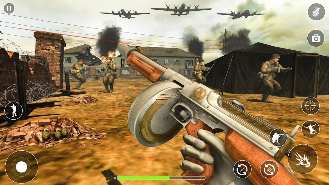 WW2 Survival Shooter :Gun fire — скриншот 4