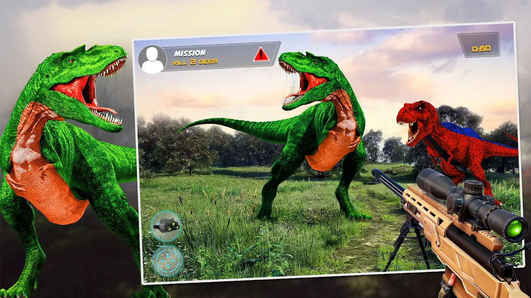 Dino Hunting Sniper Shooter 3D — скриншот 2 Dino Hunting Sniper Shooter 3D — скриншот 2