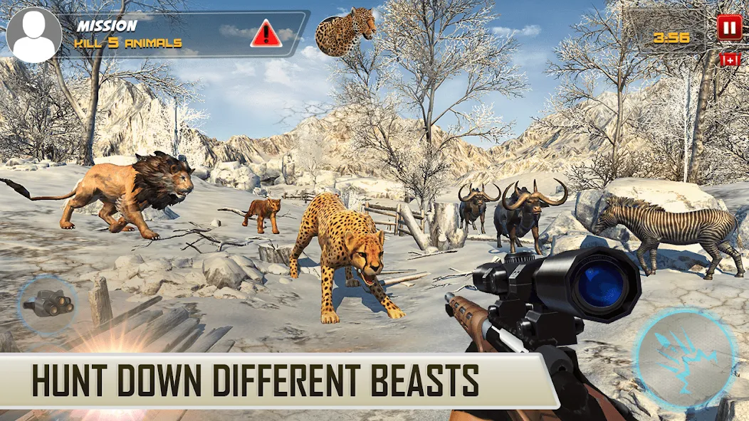 Dino Hunting Sniper Shooter 3D — скриншот 3 Dino Hunting Sniper Shooter 3D — скриншот 3